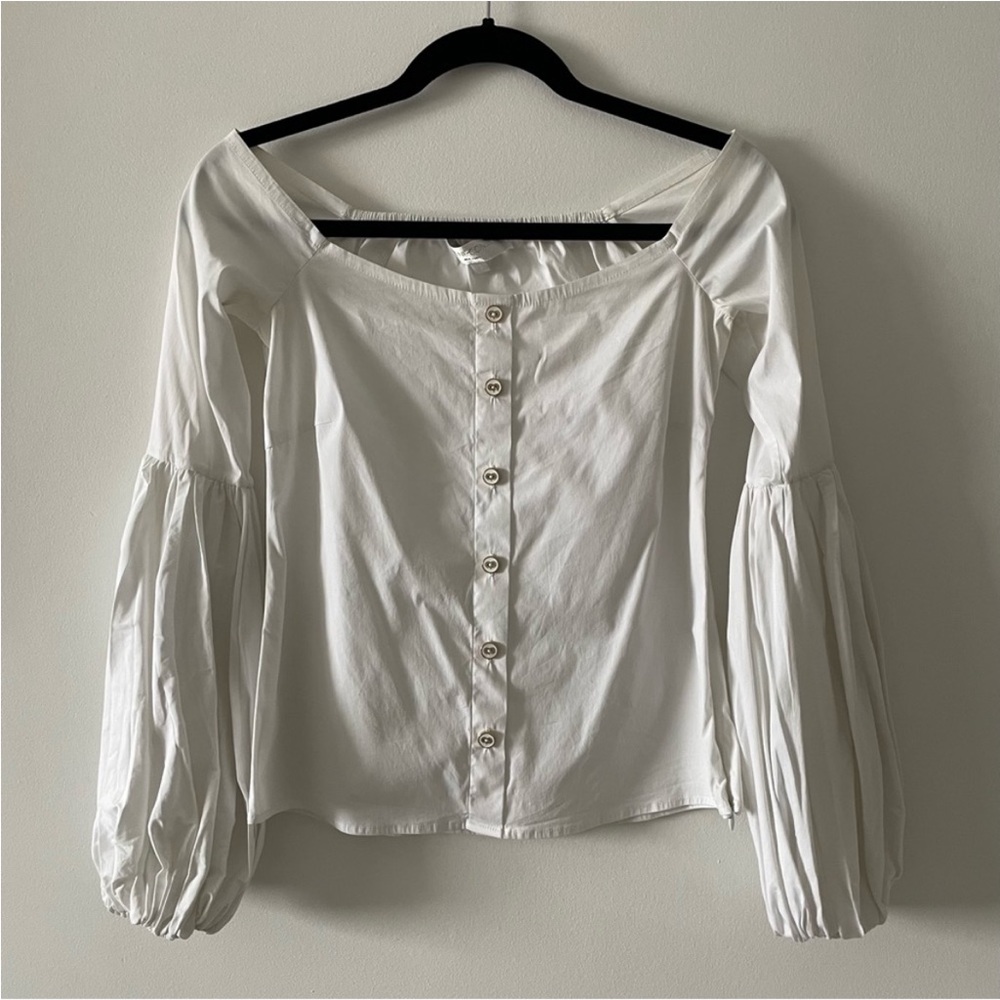 Caroline Constas white blouse